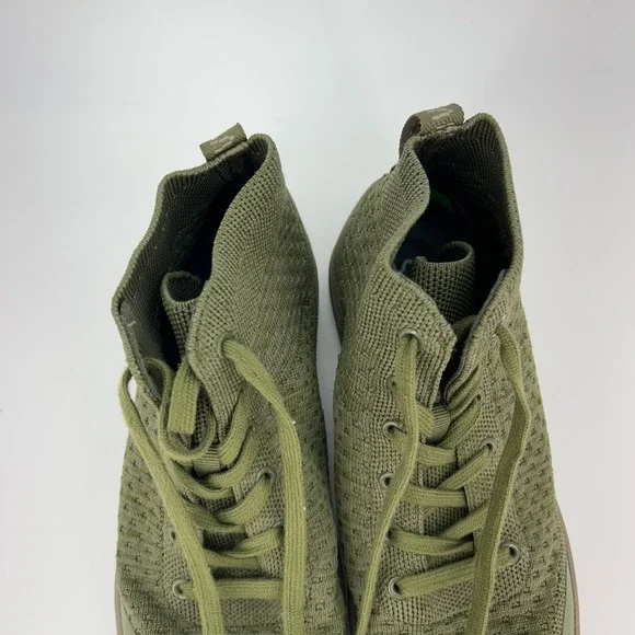 SUAVS Shoes Womens Size 9 Zilker Olive Green Knit High Top Lightweight Sneakers - Picture 12 of 15